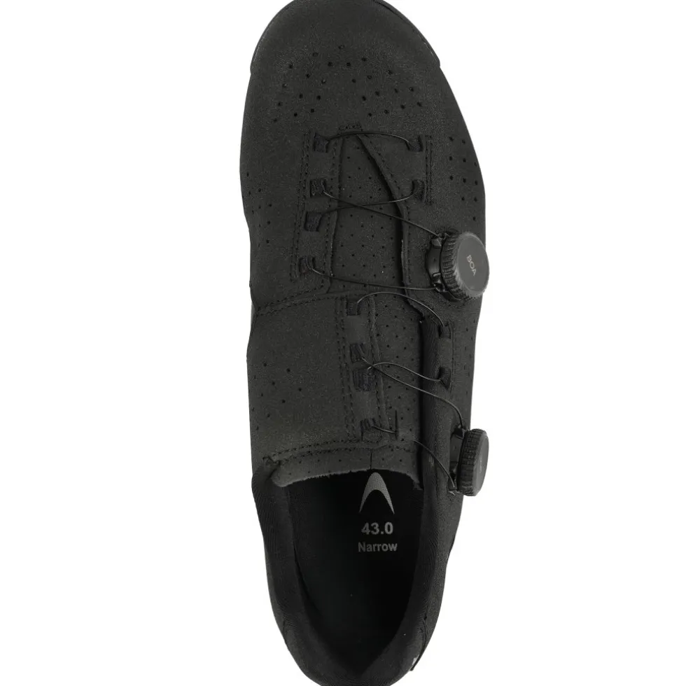 Lake MX333 MTB-Schoenen Heren - Breed - zwart/zilver