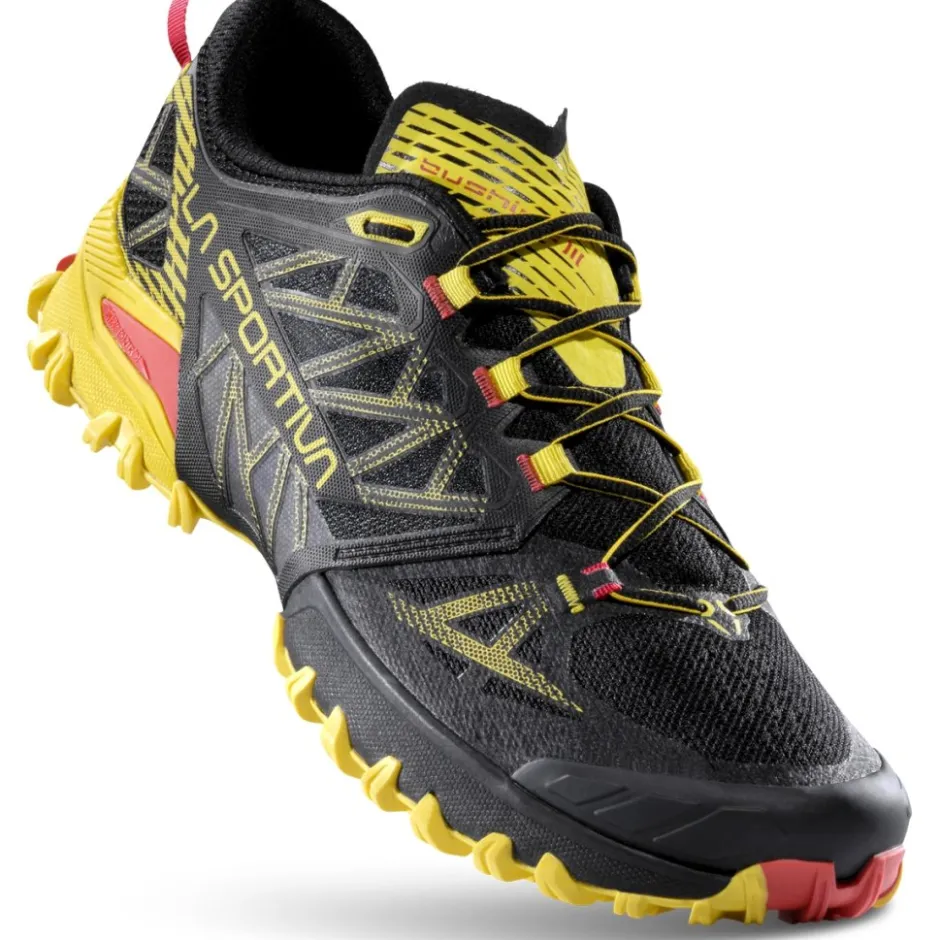 Hardloopschoenen Heren|Trailrunning Schoenen < La Sportiva Bushido III Hardloopschoenen Heren - Zwart/Geel