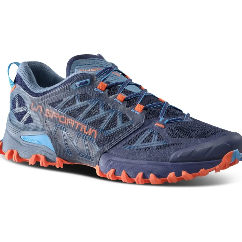 La Sportiva Bushido III Hardloopschoenen Heren - Deep Sea/Cherry Tomato