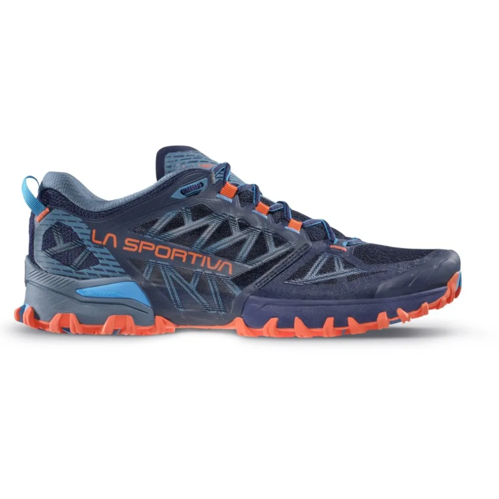 La Sportiva Bushido III Hardloopschoenen Heren - Deep Sea/Cherry Tomato