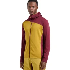 Jassen & Vesten < La Sportiva Cosmic Therma Jas met Capuchon Heren - Savana/Redwood