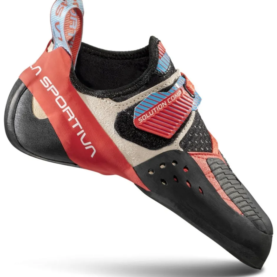 Klim- En Boulderschoenen|Klims- & Boulderschoenen < La Sportiva Solution Comp Klimschoenen Dames - Hibiscus/Malibu Blue