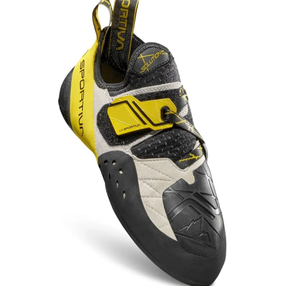 La Sportiva Solution Klimschoenen Heren - Wit/Geel