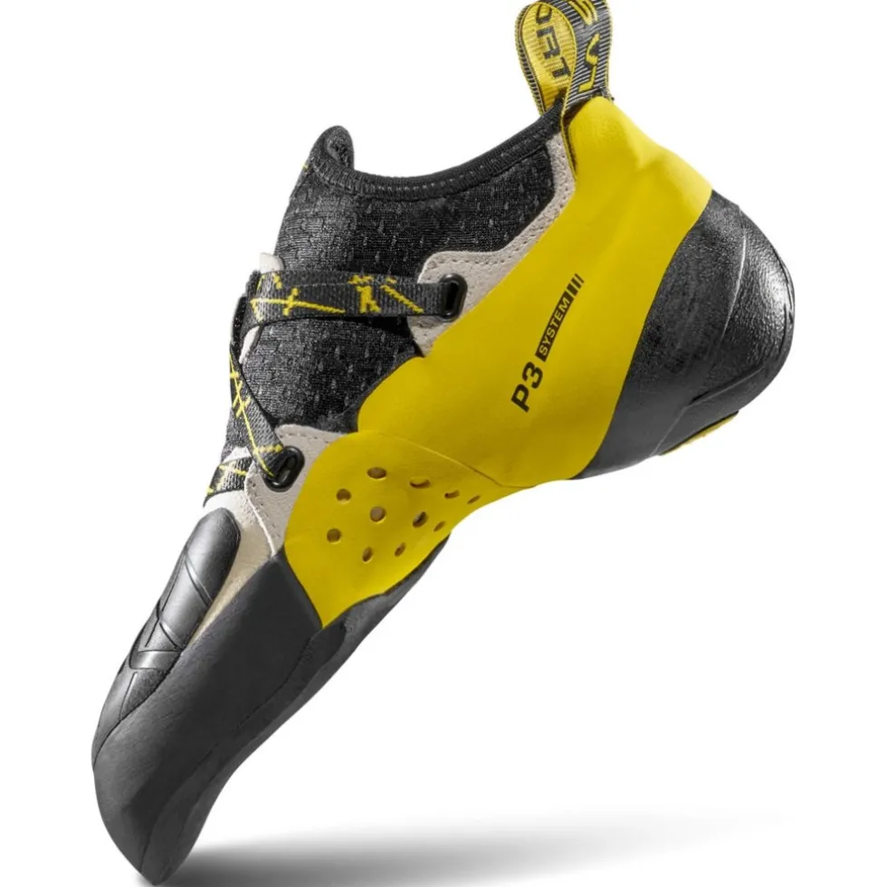 La Sportiva Solution Klimschoenen Heren - Wit/Geel