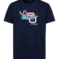 La Sportiva Stripe Cube T-Shirt Heren - Deep Sea