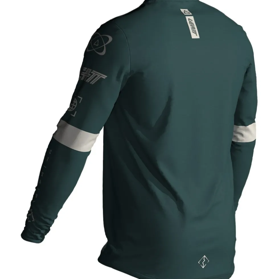 Leatt Gravity 3.0 Junior MTB shirt lange mouwen kinderen - spruce green