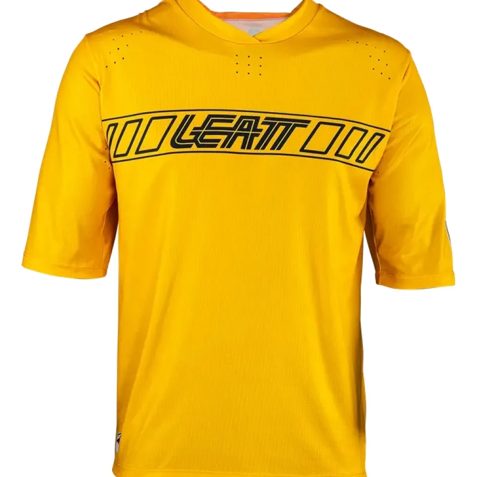 Shirts Kinderen < Leatt MTB Enduro 3.0 hirt met 3/4-Mouwen Kinderen - gold