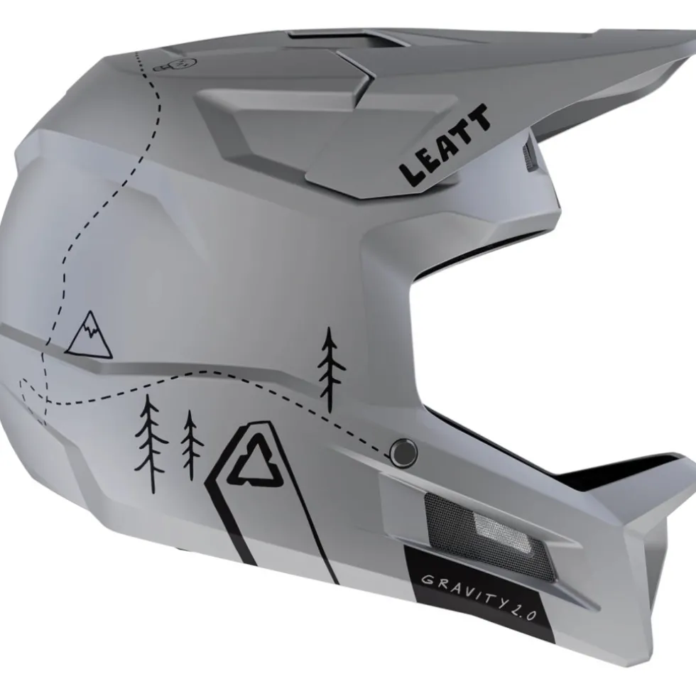Leatt MTB Gravity 2.0 Helm - grijs