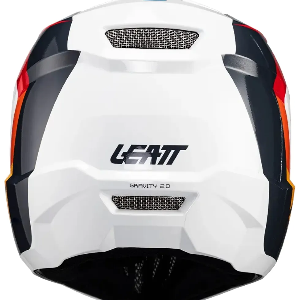 Leatt MTB Gravity 2.0 Helm - wit/rood
