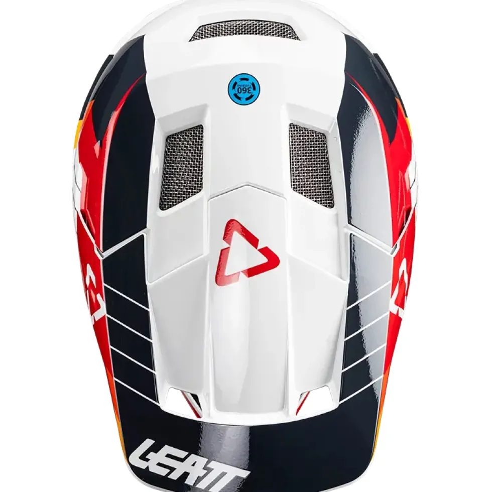 Leatt MTB Gravity 2.0 Helm - wit/rood