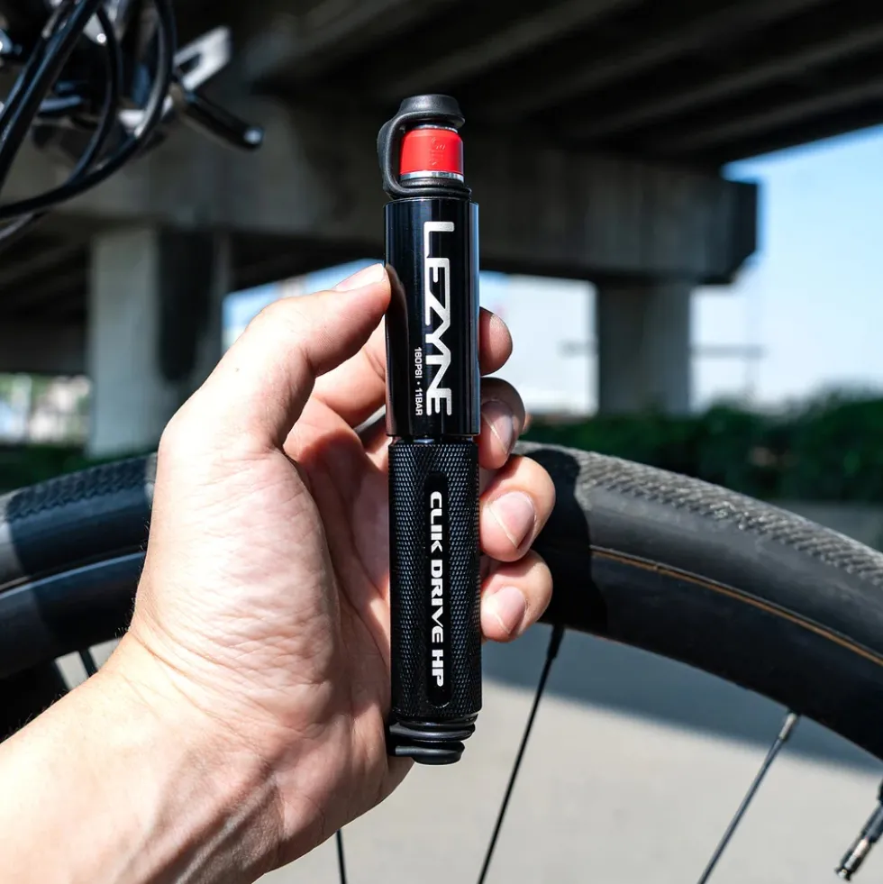 Lezyne CLIK Drive HP Minipomp - zwart