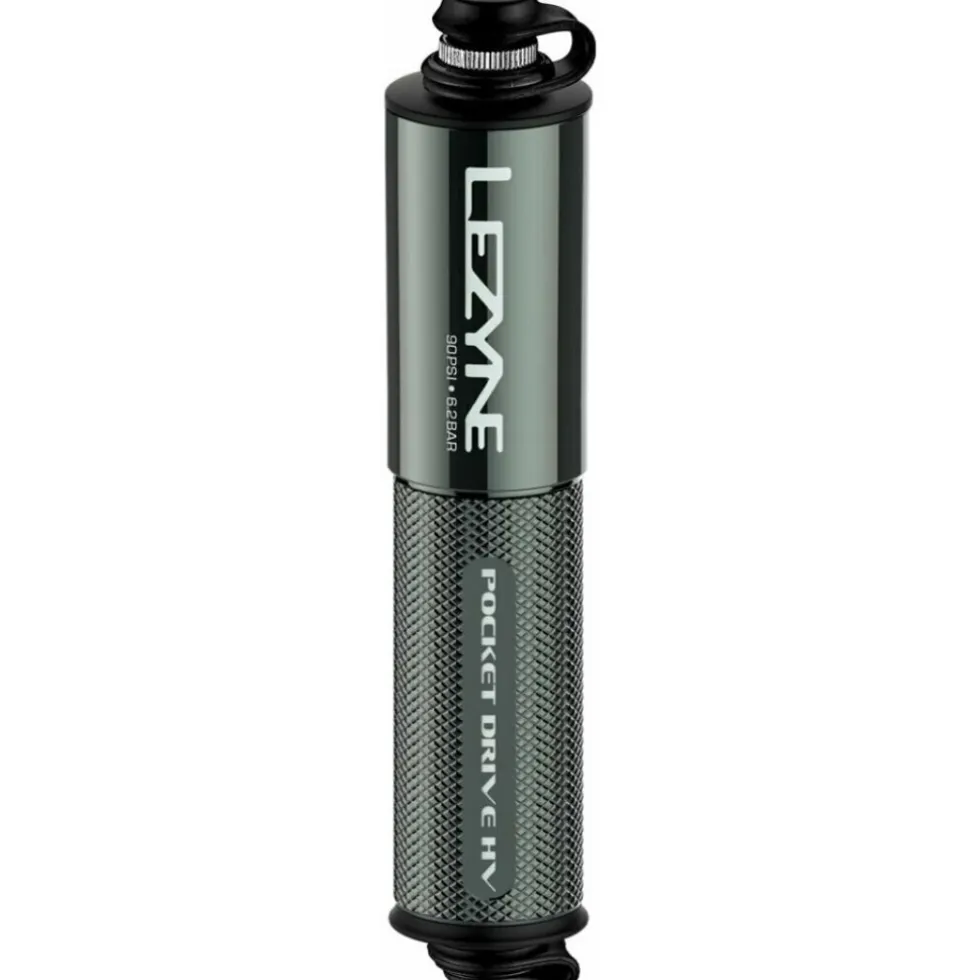 Lezyne CNC Pocket Drive HV - Mini Pump - shiny grey