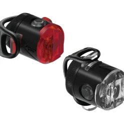 Lezyne Femto USB-C Drive Set Fietslamp Vooraan + Fietslamp Achteraan - zwart