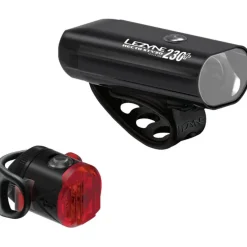 Lezyne Hecto 230+ / Femto USB-C StVZO Verlichtingsset - zwart