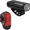 Verlichting|Verlichting Op Batterijen < Lezyne Hecto 230+ / KTV StVO Verlichtingsset - zwart