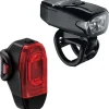 Voorlampen|Verlichting < Lezyne KTV Drive / KTV Drive+ Verlichtingsset - zwart / zwart