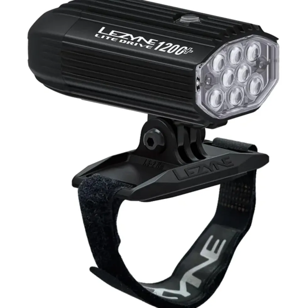 Lezyne Lite Drive 1200+ Helmlamp - zwart