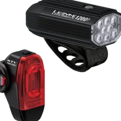 Lezyne Lite Drive 1200+ | KTV Drive Pro+ Verlichtingsset - satin black / black