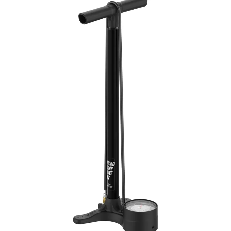 Lezyne Macro HV Floor Drive DV Vloerpomp - zwart mat