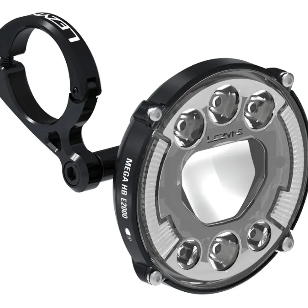 Lezyne Mega HB E2000 E-bike Fietslamp Vooraan - zwart