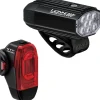 Lezyne Micro Drive 800+ / KTV Drive Pro+ Verlichtingsset - satin black/black