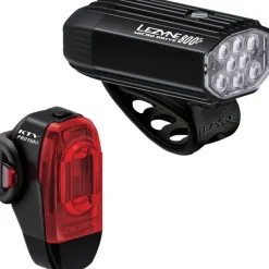 Lezyne Micro Drive 800+ / KTV Drive Pro+ Verlichtingsset - satin black/black