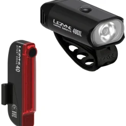 Verlichting|Achterlampen < Lezyne Mini Drive 400 XL / Stick+ Drive Verlichtingsset - satin black/black