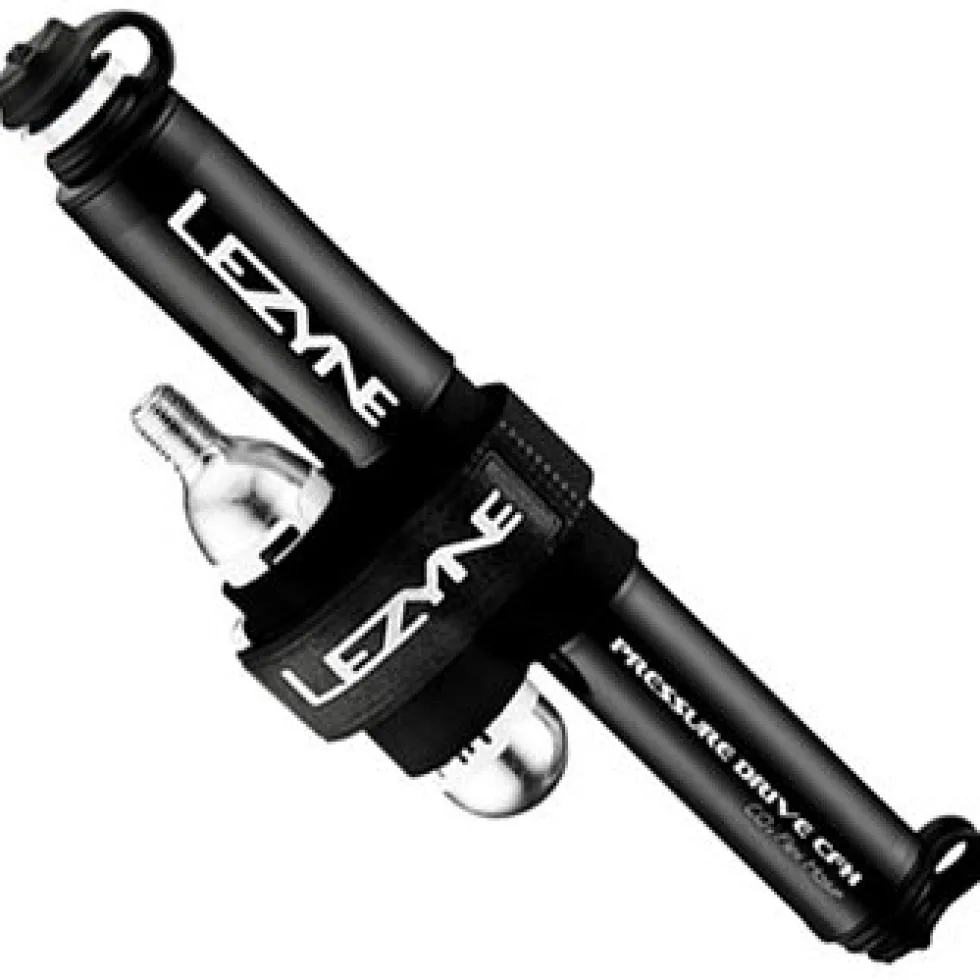Lezyne Pressure Drive CFH Pump + CO2 Cartridge Pump - schwarz