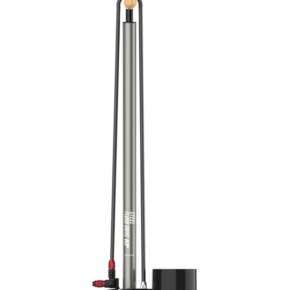 Vloerpompen < Lezyne Steel HP Floor Drive 3.5 Vloerpomp - grijs mat