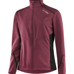 Jassen & Vesten|Jassen & Vesten < Löffler Calido Airblocc Warm Jas Dames - aubergine 536