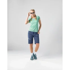 Löffler Merino-Tencel™ Losse T-Shirt Dames - donkerblauw 495