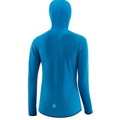 Löffler Transtex® Waffle Jas met Capuchon Dames - capri/donkerblauw 449