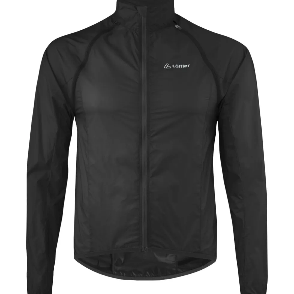 Löffler Windshell Zip-Off Fietsjas heren - black 990