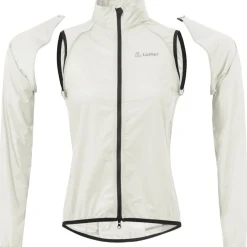 Windjacks|Vesten < Löffler Windshell Zip-Off Fietsjas dames - creme white 104