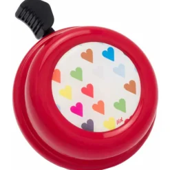 Liix Colour Bell fietsbel - Polka Hearts Red
