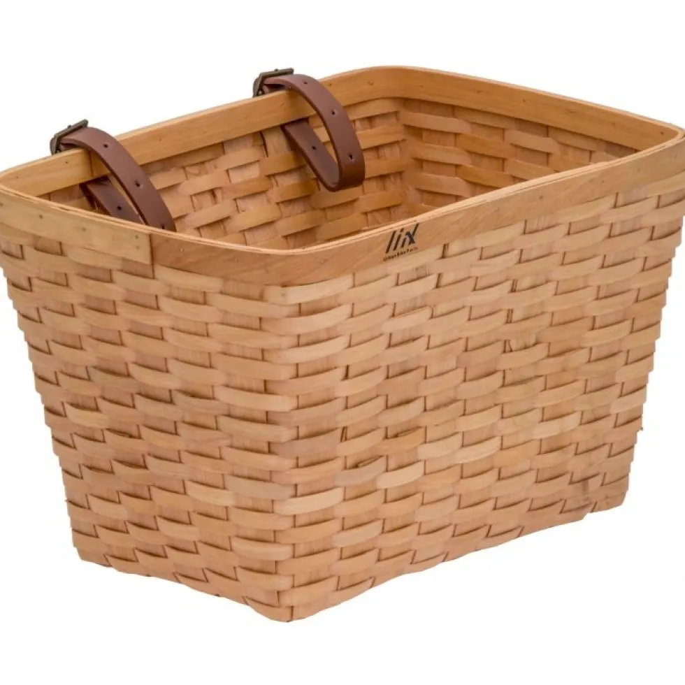 Liix Woven Wooden Basket - Bike Basket