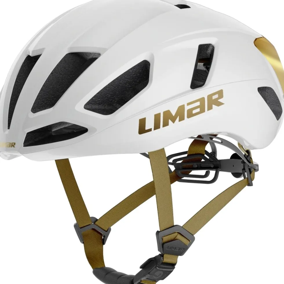 Limar Air Atlas White & Black Series Fietshelm - Ice White Gold