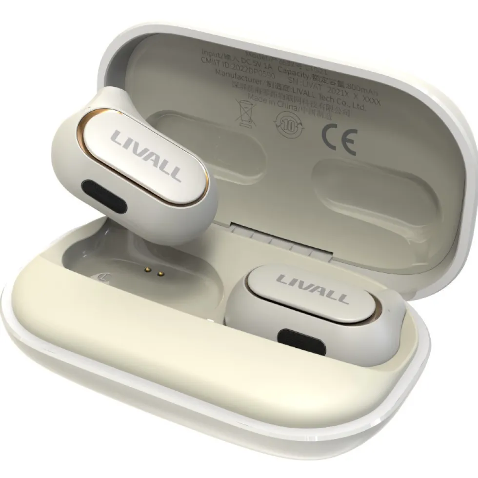 Livall LTS 21 Pro OpenEar Hoofdtelefoon - wit