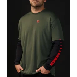 Loose Riders Tech Shirt met lange mouwen voor heren - Shutter TWRF Green