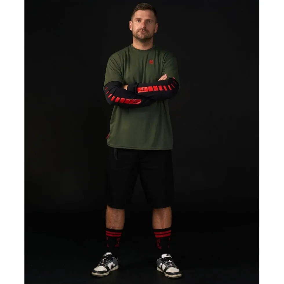 Loose Riders Tech Shirt met lange mouwen voor heren - Shutter TWRF Green