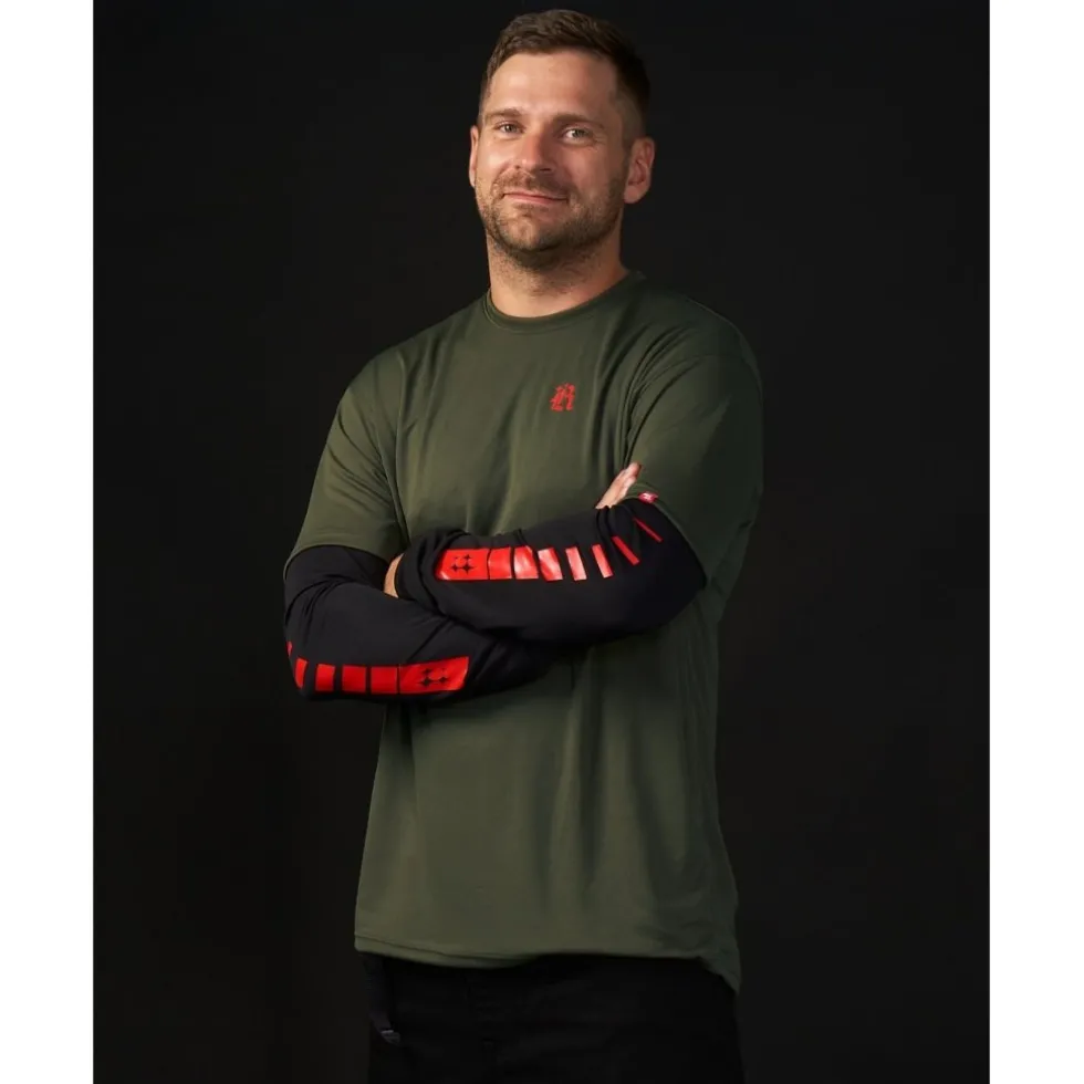 Loose Riders Tech Shirt met lange mouwen voor heren - Shutter TWRF Green
