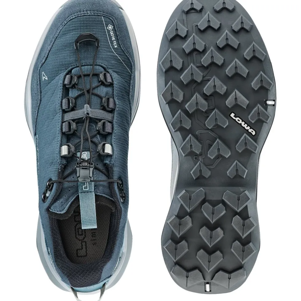 LOWA Maddox Pro GTX Lo SL Wandelschoenen Dames - smoke blue/slate blue