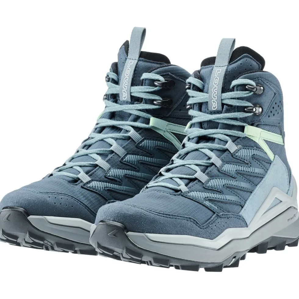 LOWA Maddox Pro GTX Mid Wandelboots Dames - smoke blue/slate blue