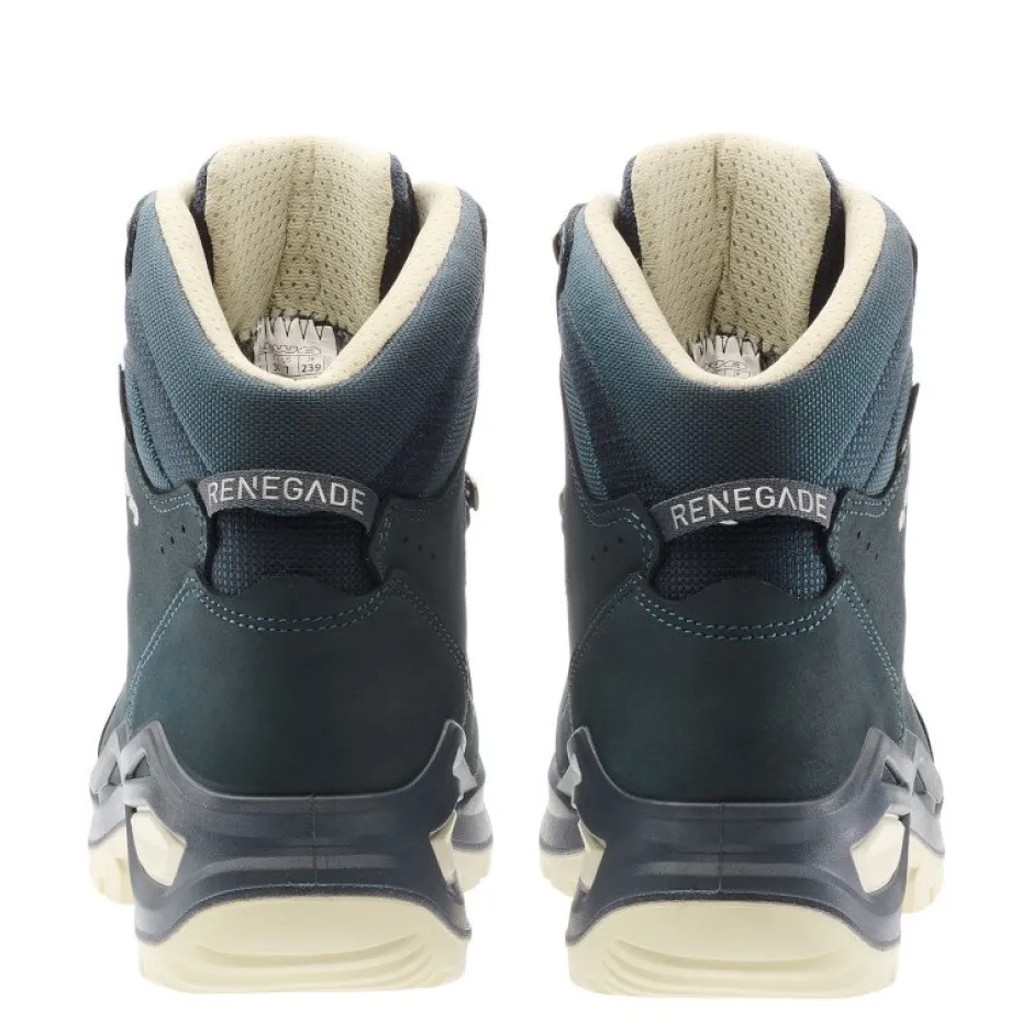 Wandelschoenen|Wandelschoenen < LOWA Renegade Evo GTX Mid Wandelboots Dames - slate blue/dune