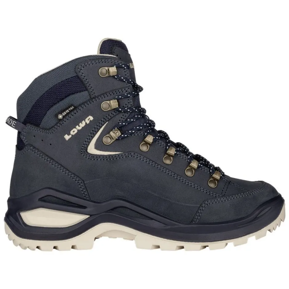 Wandelschoenen|Wandelschoenen < LOWA Renegade Evo GTX Mid Wandelboots Dames - slate blue/dune