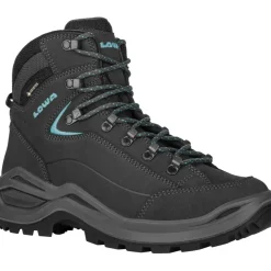 LOWA Renegade Evo GTX Mid Wandelboots Dames - asphalt/turquoise