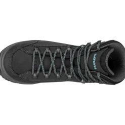 LOWA Renegade Evo GTX Mid Wandelboots Dames - asphalt/turquoise