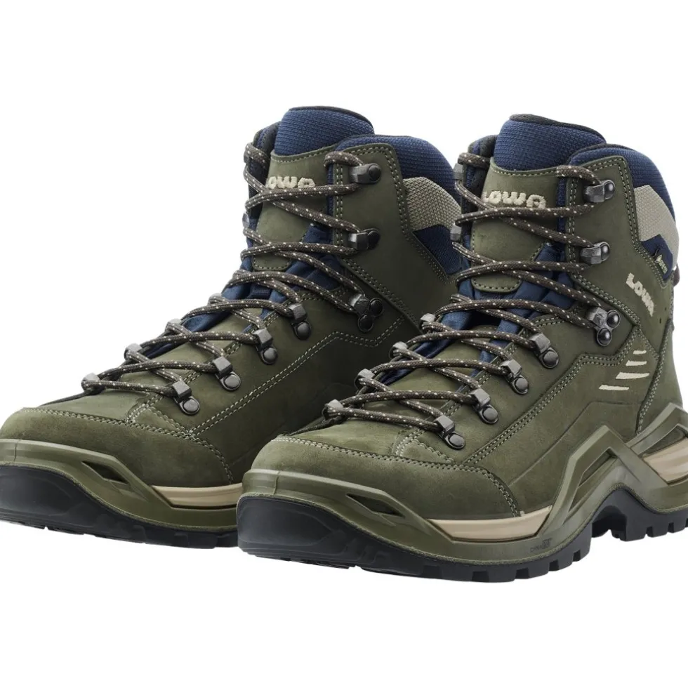 LOWA Renegade Evo GTX Mid Wandelboots Heren - olive/navy
