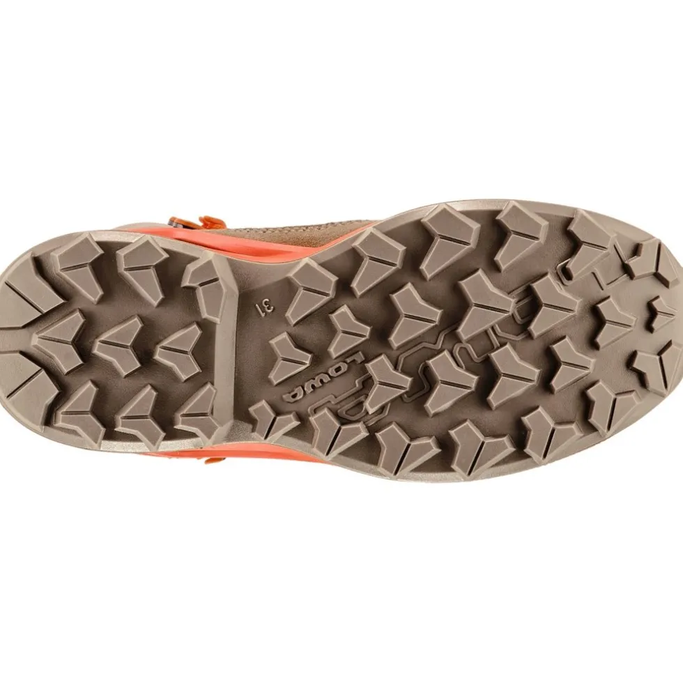 LOWA Maddox Pro GTX Mid Schoenen Kinderen - dune/flame (Maat 28-35)