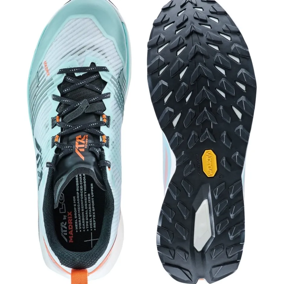 Schoenen|Trailrunning Schoenen < LOWA Madrix Hardloopschoenen Heren - misty blue/oranje